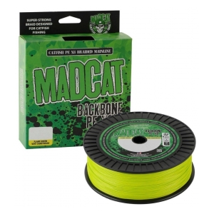 Madcat Splétaná Sumcová Šňůra Backbone PE X8 300 m  0.50mm 59.1kg Chartreuse 