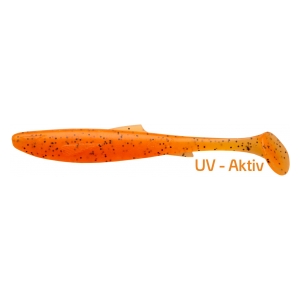 Zeck Gumová nástraha - DUDE - Black Flake Orange 6,4 cm