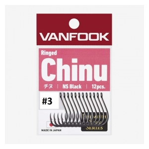 VanFook Háčky Ringed Chinu NS Black vel. 3 14 ks