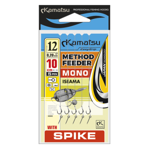 Kamatsu Method feeder mono ISEAMA 10 BLNO 10cm 0,22mm 5ks spike