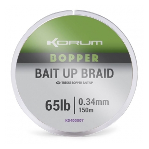 Korum Spodová šnúra BOPPER BAIT UP BRAID - 65LB  150m