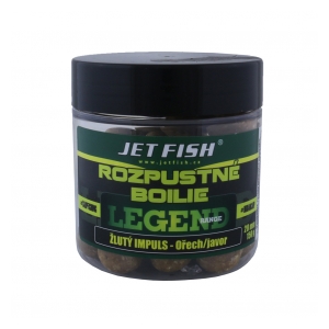 Jet Fish Rozpustné boilie Legend Range 250ml 20mm Žlutý Impuls Ořech/Javor - Expirace:12/2022