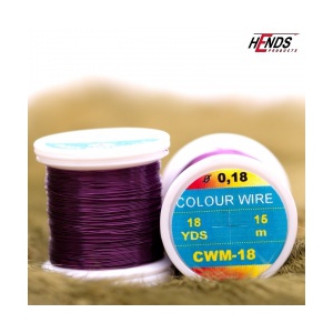 Hends Color wire 15m 0,18mm - Tmavě fialová