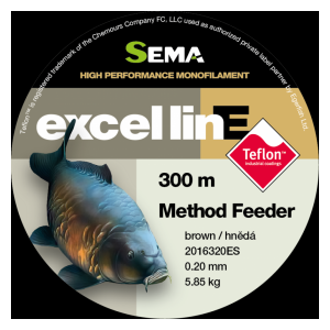 Sema Vlasec Excel Line Method Feeder 300m/0,22mm - 6,10kg - hnědá