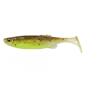 Savage Gear Gumová Nástraha FAT MINNOW T-TAIL BULK 9CM 7G GREEN PEARL YELLOW 45PCS 