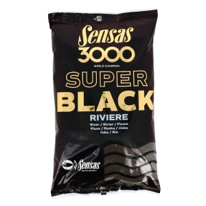 Sensas Krmení 3000 Super Black (Řeka-černý) 1kg