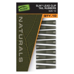 Fox International Převleky EDGES™ Naturals Slik Lead Clip Tail Rubber - Size 10