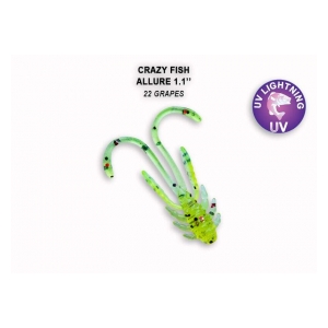 Crazy Fish Gumová nástraha Allure 1,1 barva 22 balení 10 kusů
