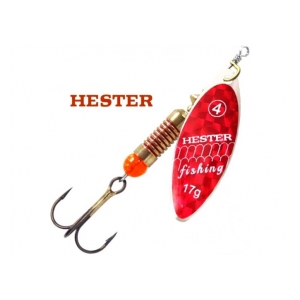 Hester Fishing Rotační třpytka vel. 2 / 8 g Red holo