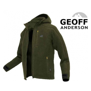 Geoff Anderson Bunda s kapucí TEDDY - Zelený vel.XL