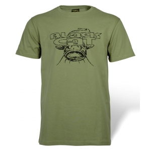Black Cat Tričko Military Shirt zelené S