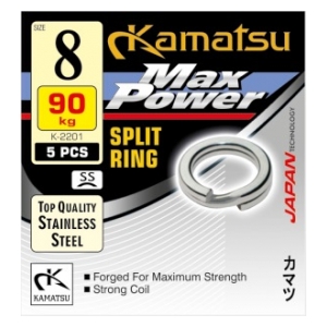 Kamatsu Kroužky MAX POWER SPLIT RING 8 mm 90kg-5ks