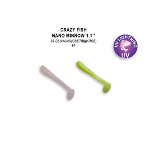 Crazy Fish Nano Minnow 1,1" 2,7cm  color 89/91