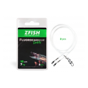 ZFISH Lanko Fluorocarbon Leader - 2ks 15cm/7Kg