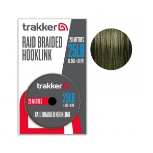 Trakker Products Návazcová šňůrka Raid Braided Hooklink 25lb, 11,3kg, 20m