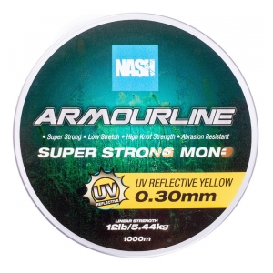 Nash  Vlasec Armourline Mono UV Yellow 0,30mm/12lb 1000m