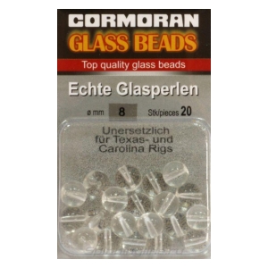 Cormoran Korálky-Glass Beads - ∅8mm 20ks čirá