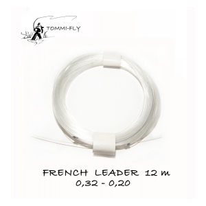 Tommi Fly  Francouzký ujímaný návazec French leader 12m 0,32-0,20mm barva čirá