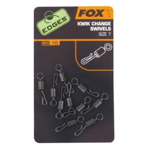 Fox International Rychlovýměnný obratlík - Edges Kwik Change O Ring Swivels Size 10 10ks