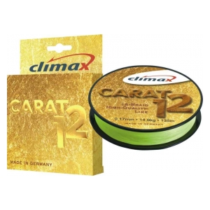 Climax Přívlačová šňůra Carat 12 Žlutá - 135m 0,13mm / 9,5kg