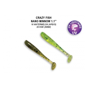 Crazy Fish Nano Minnow 1,1" 2,7cm  color 16/20