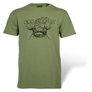 Black Cat Tričko Military Shirt zelené  XL