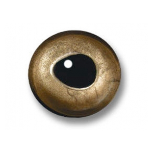 Sybai 3D epoxy eyes - 7,5mm real gold