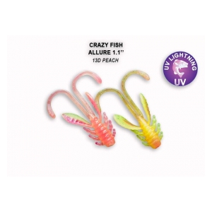 Crazy Fish Gumová nástraha Allure 1,1 barva 13D 10ks
