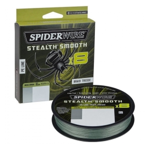 Spiderwire Pletená šňůra Stealth Smooth x8 0.11mm 150M 10.3Kg Moss Green 