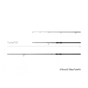 Delphin Rybářký prut STALX - 270cm/2.75lbs/TeleFIX