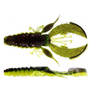 Westin Gumová nástraha CreCraw Creaturebait 10cm 12g Black/Chartreuse 4ks