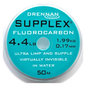 Drennan Vlasec Supplex fluorocarbon 50m 1,3lb 0,095mm