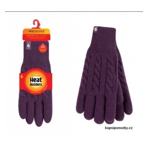 Heat Holders Dámské zimní rukavice zateplené Willow Fialové vel. S/M