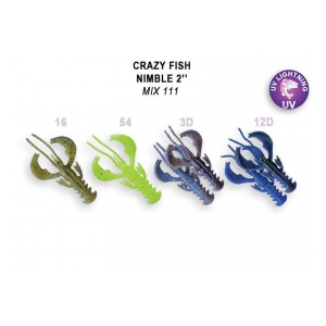 Crazy Fish Nimble 5cm floating color M111