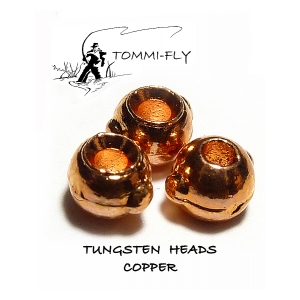 Tommi Fly Tungstenové hlavičky - Měděné - 2,5 mm 20 ks
