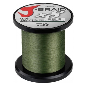 Daiwa pletená šňůra J-Braid barva Dark Green - 0,13 mm/8kg , 1m - Nutné dokoupit cívku kód: 12025