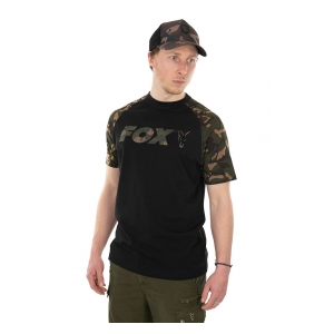 Fox International Tričko Black/Camo Raglan T-Shirt vel. XXXL