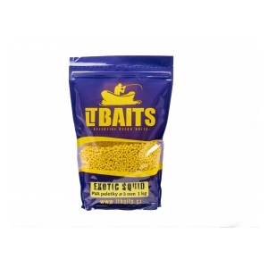 LT Baits PVA Peletky Exotic Squid 3mm 1kg