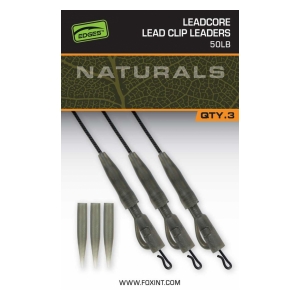 Fox International Koncová montáž EDGES™ Naturals Leadcore Power Grip Lead Clip Leaders