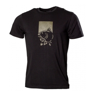 Nash Tričko Make It Happen T-Shirt Fish Logo Black vel. M