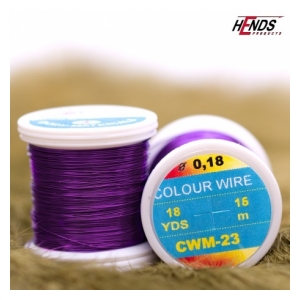 Hends Color wire 21,6m 0,09mm - fialová 