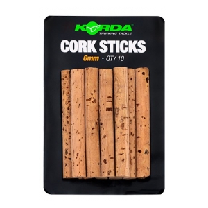 Korda Korkové Tyčinky Cork Sticks 6mm - 10ks
