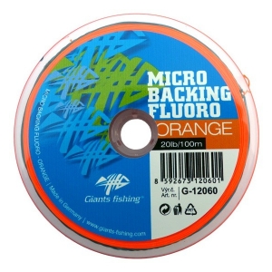 Giants Fishing Micro Backing Fluoro-Orange 20lb/100m