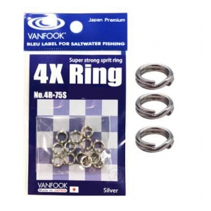 VanFook  4x Ring 4R-75S pevnostní kroužky 120lb/54kg 9ks