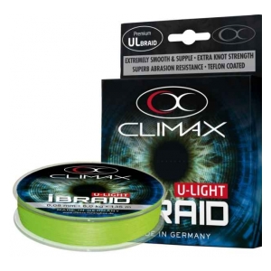 Climax Pletená šňůra iBraid U-Light neon-zelená - 135m 0,06mm / 4,5kg