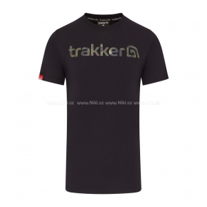 Trakker Products Tričko CR Logo T-shirt Black Camo - XL