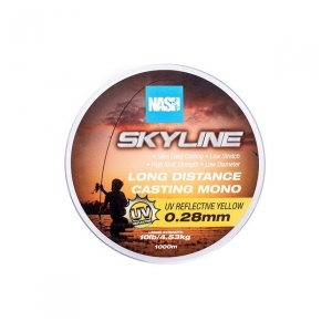 Nash Rybářský vlasec Skyline Mono UV Yellow 0,28mm/10lb  1000m