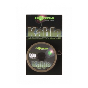Korda Olověná šňůra Kable Leadcore 25m Weed / Silt