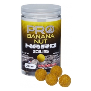 STARBAITS Tvrdé boilie Hard Pro Banana Nut 200g 20mm