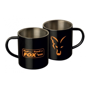 Fox International Nerezový thermo hrnek Stainless Black XL 400ml Mug FFF   